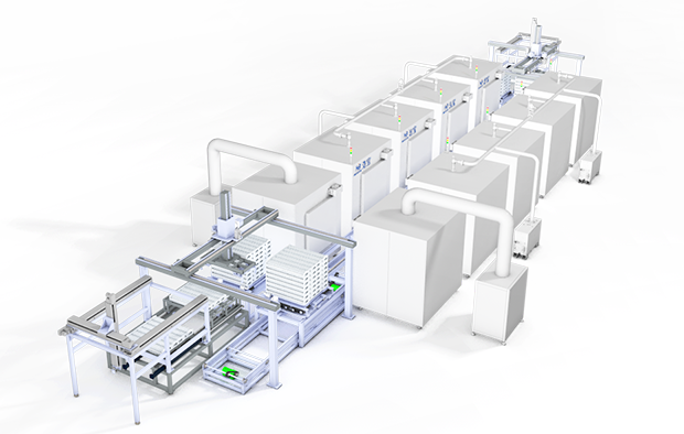 浩寶鋰電池全自動真空干燥線